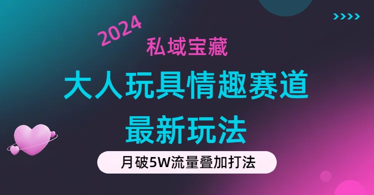 （11541期）私域宝藏：大人玩具情趣赛道合规新玩法，零投入，私域超高流量成单率高-网创项目总站