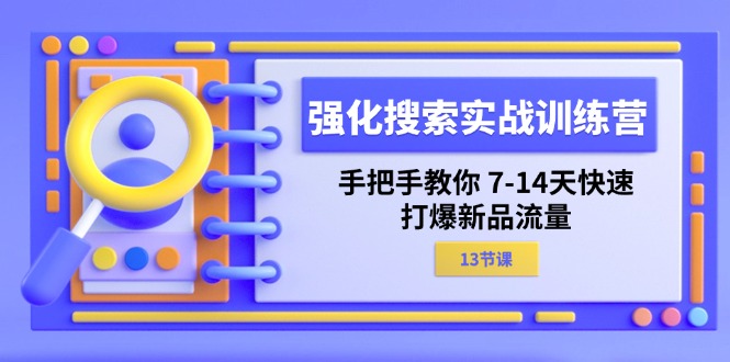 （11557期）强化 搜索实战训练营，手把手教你 7-14天快速-打爆新品流量（13节课）-网创项目总站