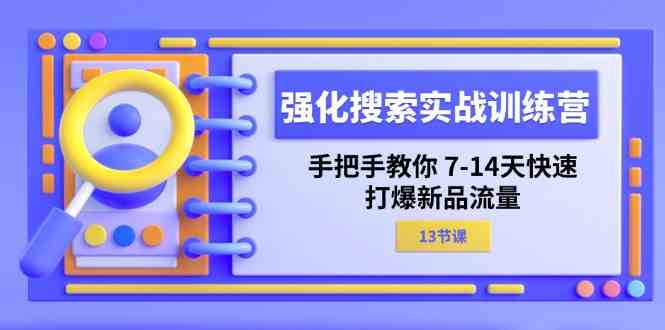 强化搜索实战训练营,手把手教你7-14天快速打爆新品流量(13节课)-网创项目总站