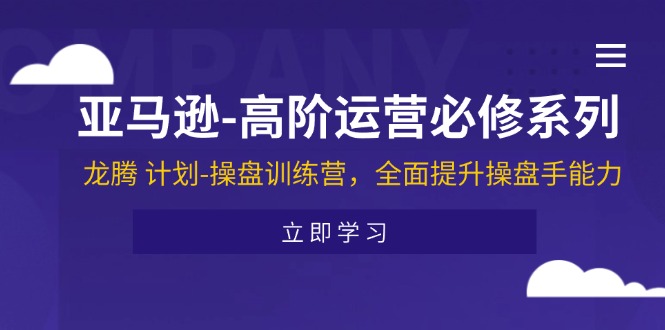 （11625期）亚马逊-高阶运营必修系列，龙腾 计划-操盘训练营，全面提升操盘手能力-网创项目总站