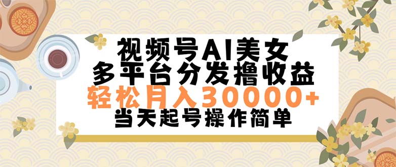 （11684期）视频号AI美女，轻松月入30000+,操作简单轻松上手-网创项目总站