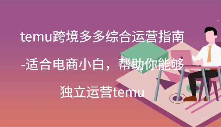 temu跨境多多综合运营指南-适合电商小白，帮助你能够独立运营temu(44节)-网创项目总站