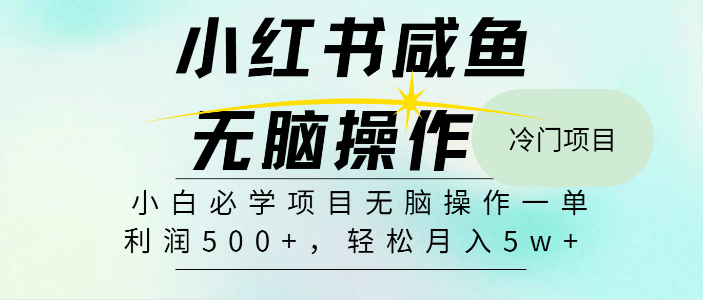 全网首发2024最热门赚钱暴利手机操作项目，简单无脑操作，每单利润最少500+-网创项目总站