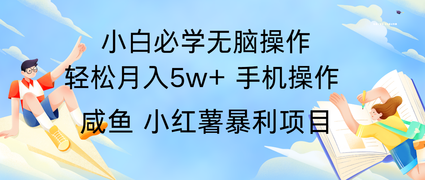 全网首发2024最暴利手机操作项目，简单无脑操作，每单利润最少500+-网创项目总站