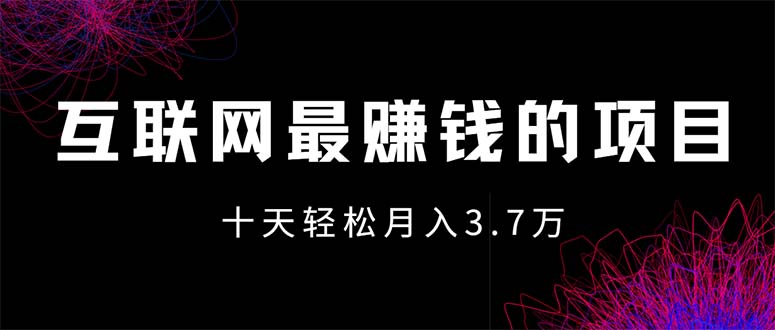 （12396期）互联网最赚钱的项目没有之一，轻松月入7万+，团队最新项目-网创项目总站