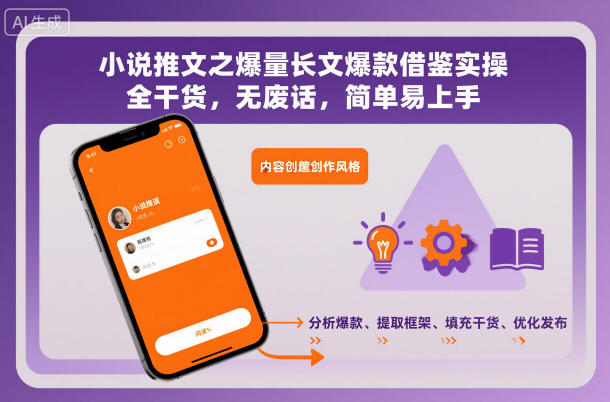 小说推文之爆量长文爆款借鉴实操，全干货，无废话，简单易上手-网创项目总站