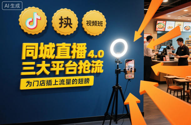 同城直播实操班4.0，三大平台抢流，为门店插上流量的翅膀-网创项目总站