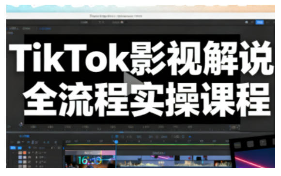 TikTok影视解说全流程实操，手把手教你打造TK爆款解说视频-网创项目总站