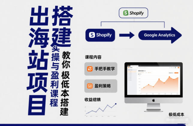 小淘出海站项目，搭建实操与盈利课程，手把手教你用极低成本搭建-网创项目总站