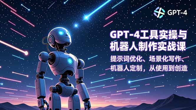 GPT-4工具实操与机器人制作实战课：提示词优化、场景化写作、机器人定制，从使用到创造-网创项目总站