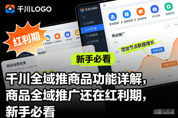 千川全域推商品功能详解,商品全域推广还在红利期,新手必看-网创项目总站