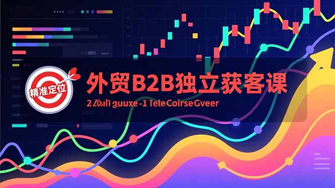 外贸B2B独立获客课，Facebook主页搭建、消息互动广告、精准定位，打造高询盘系统-网创项目总站