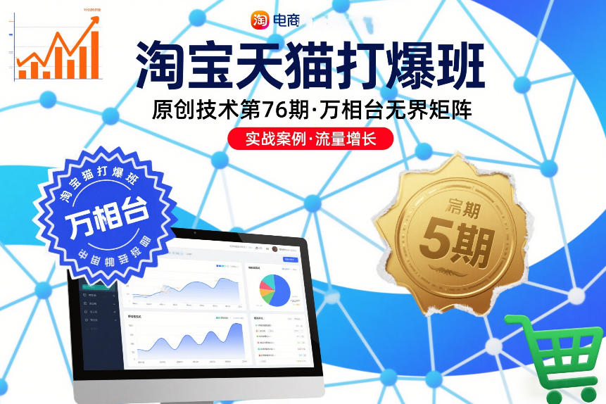 淘宝天猫打爆班原创技术第76期，万相台无界矩阵-网创项目总站
