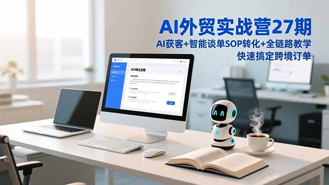 AI外贸实战营27期，AI获客+智能谈单+SOP转化+全链路教学，快速搞定跨境订单-网创项目总站