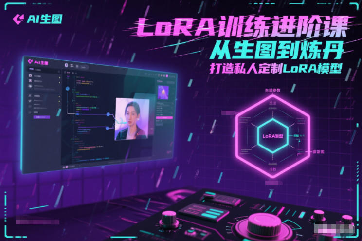 LoRA训练进阶课，从生图到炼丹，打造私人定制LoRA模型-网创项目总站