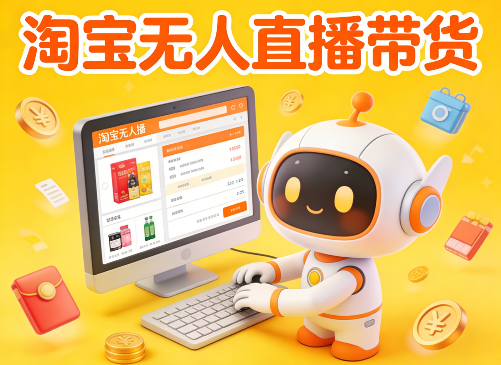 淘宝无人直播带货,24小时自动卖货,月佣金1W+,不违规不封号,不用露脸-网创项目总站