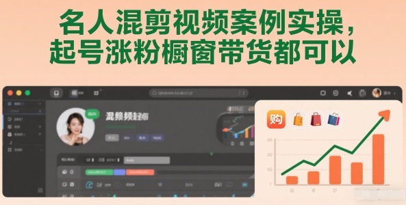 名人混剪视频案例实操，起号涨粉橱窗带货都可以-网创项目总站
