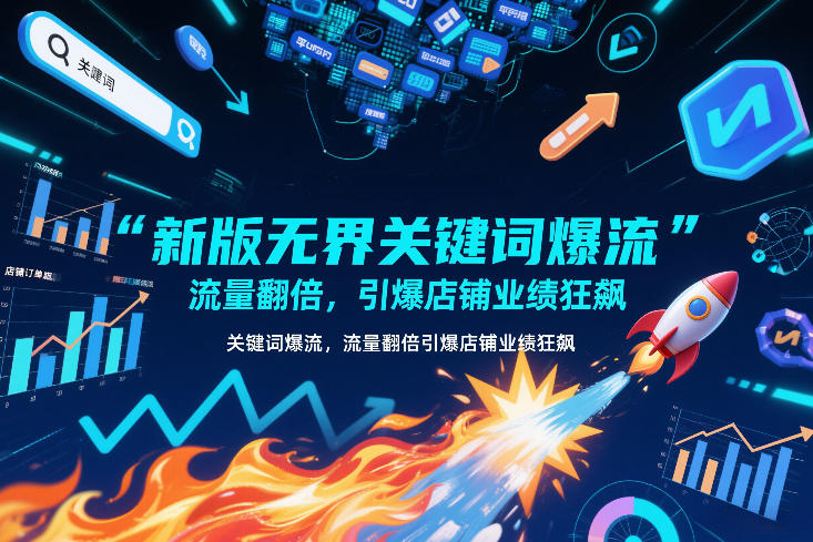 新版无界关键词爆流，流量翻倍，引爆店铺业绩狂飙-网创项目总站