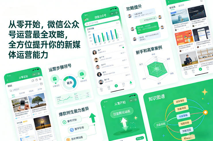 从零开始，微信公众号运营最全攻略，全方位提升你的新媒体运营能力-网创项目总站