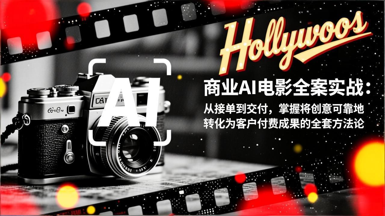 商业AI电影全案实战：从接单到交付，掌握将创意可靠地转化为客户付费成果的全套方法论-网创项目总站