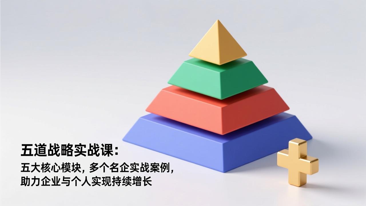五道战略实战课：五大核心模块，多个名企实战案例，助力企业与个人实现持续增长-网创项目总站