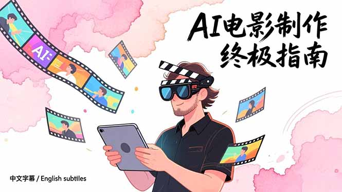 AI电影制作终极指南：从创意到成片，系统掌握智能影视全流程实战课(中英字幕-网创项目总站