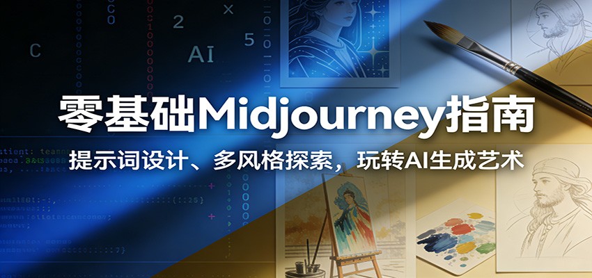 零基础Midjourney指南：提示词设计、多风格探索，玩转AI生成艺术-网创项目总站