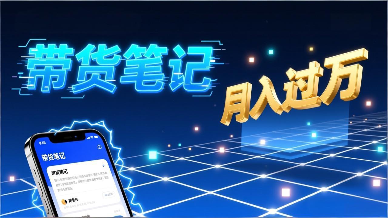 小红书爆款笔记带货实战：拆解封面标题正文全要素，手把手教你单篇笔记带货月入过万-网创项目总站