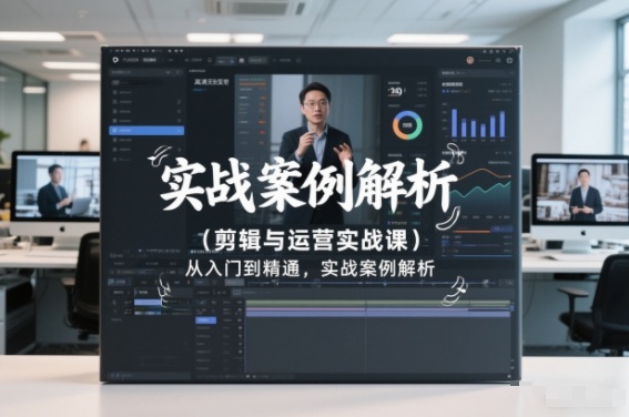 剪辑与运营实战课,从入门到精通,实战案例解析(更新2026)-网创项目总站