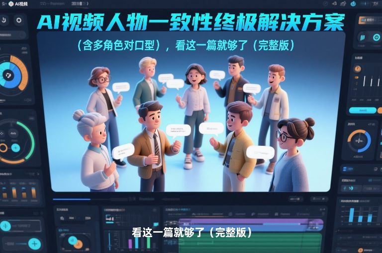 AI视频人物一致性终极解决方案(含多角色对口型)，看这一篇就够了(完整版)-网创项目总站