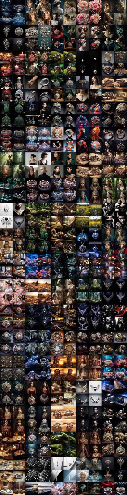 图片[9]-463个Midjourney珠宝摄影提示词：覆盖全品类珠宝，AI设计秒出专业效果-网创项目总站