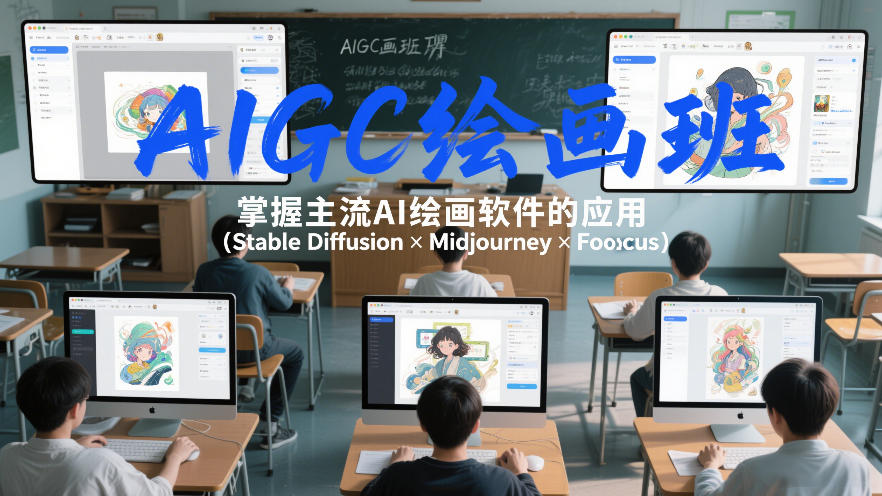 AIGC绘画班，掌握主流Ai绘画软件的应用(Stable Diffusion x Midjourney x Fooocus)-网创项目总站