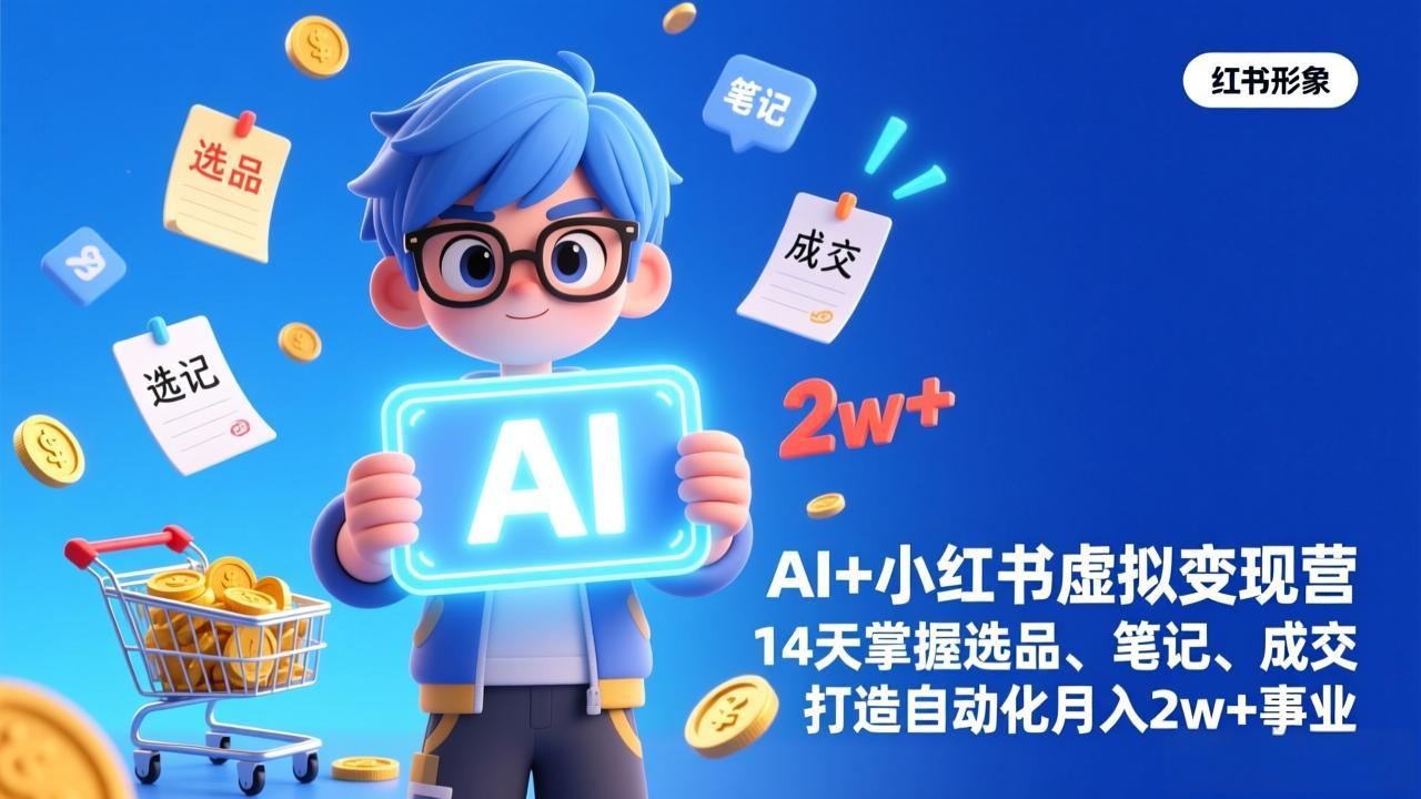 AI+小红书虚拟变现营(完结-网创项目总站