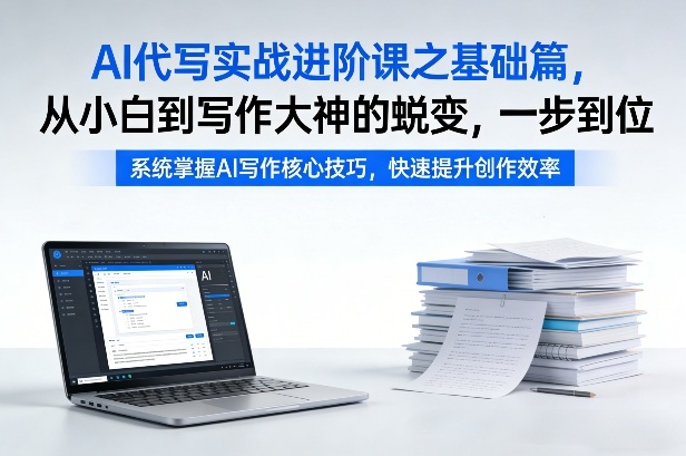 AI代写实战进阶课之基础篇，从小白到写作大神的蜕变，一步到位【揭秘】-网创项目总站