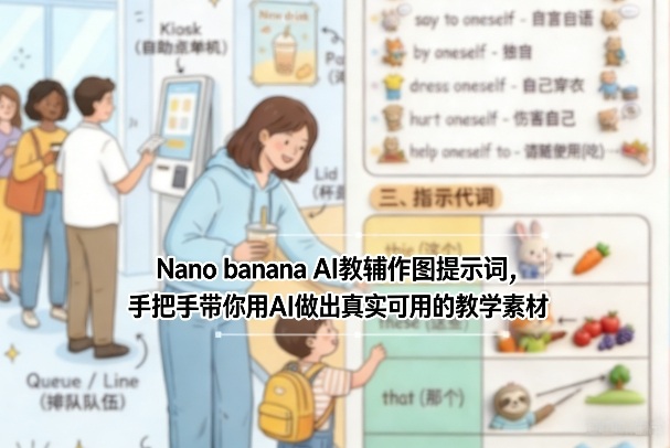 Nano banana AI教辅作图提示词，手把手带你用AI做出真实可用的教学素材-网创项目总站