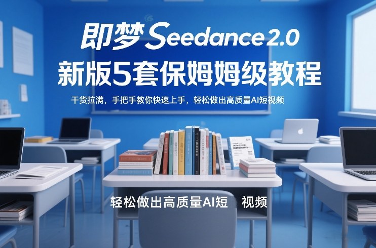 即梦Seedance2.0新版5套保姆级教程，干货拉满，手把手教你快速上手，轻松做出高质量AI短视频-网创项目总站