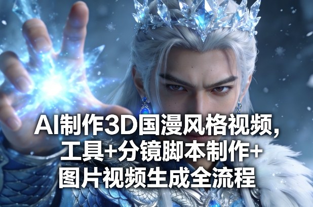 AI制作3D国漫风格视频，工具+分镜脚本制作+图片视频生成全流程-网创项目总站