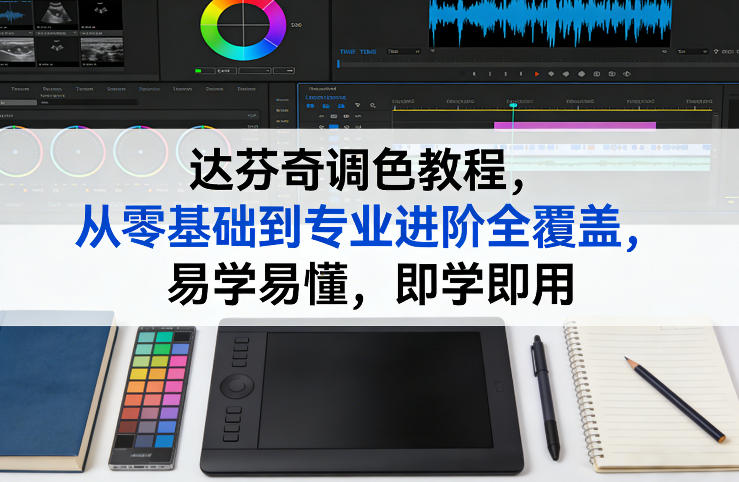 达芬奇调色教程，从零基础到专业进阶全覆盖，易学易懂，即学即用-网创项目总站