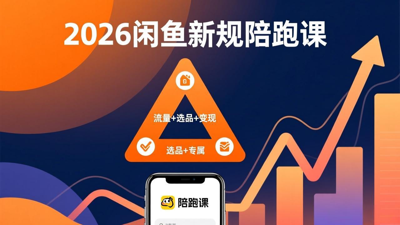 2026闲鱼高阶陪跑课全新上线,带你吃透新规玩转选品流量,从零搭建稳定变现盈利体系-网创项目总站