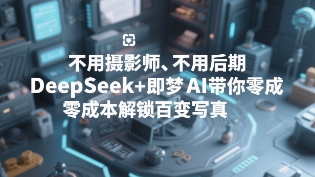 不用摄影师、不用后期，DeepSeek+即梦AI带你零成本解锁百变写真！-网创项目总站