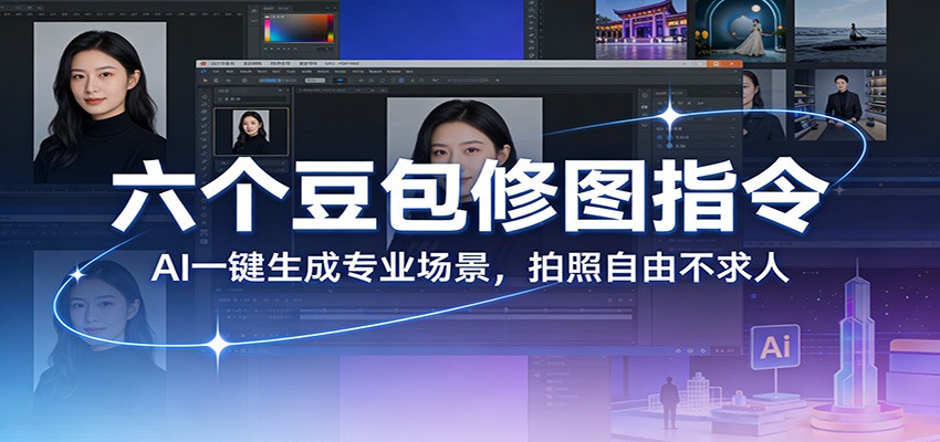 六个豆包修图指令：AI 一键生成专业场景，拍照自由不求人-网创项目总站