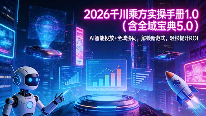 2026 千川乘方实操手册 1.0(含全域宝典 5.0-网创项目总站