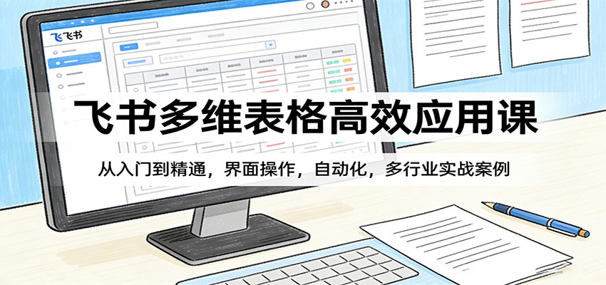 飞书多维表格高效应用课：从入门到精通，界面操作，自动化，多行业实战案例-网创项目总站