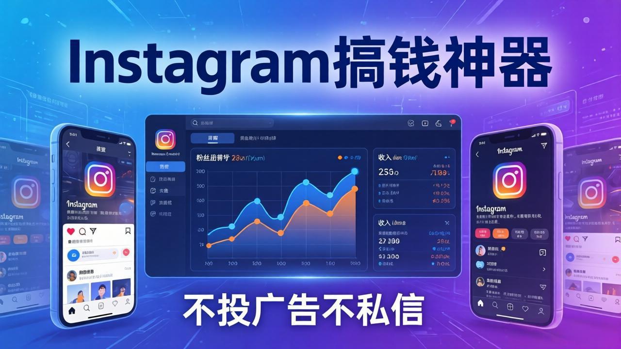 Instagram搞钱神器：月涨6万粉+月入5万刀，不投广告不私信，靠算法+低价产品-网创项目总站