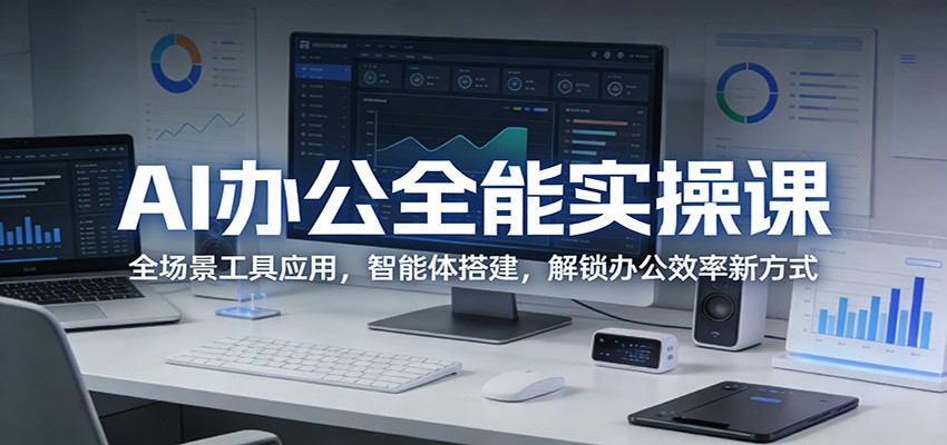 AI办公全能实操课:全场景工具应用,智能体搭建,解锁办公效率新方式-网创项目总站