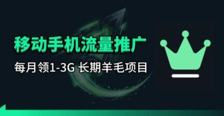 手机流量领取推广_每月一轮，刚需类的长期项目-网创项目总站