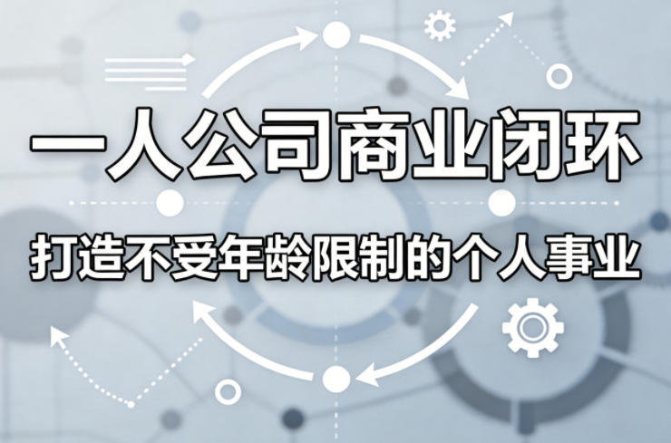 一人公司商业闭环，打造一份不受年龄限制的个人事业-网创项目总站