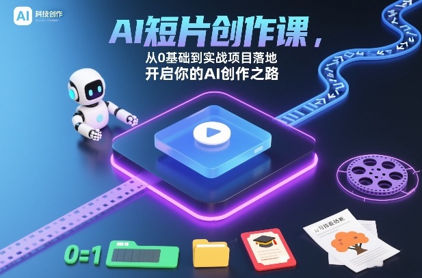 AI短片创作课，从0基础到实战项目落地，开启你的AI创作之路(更新0411)-网创项目总站
