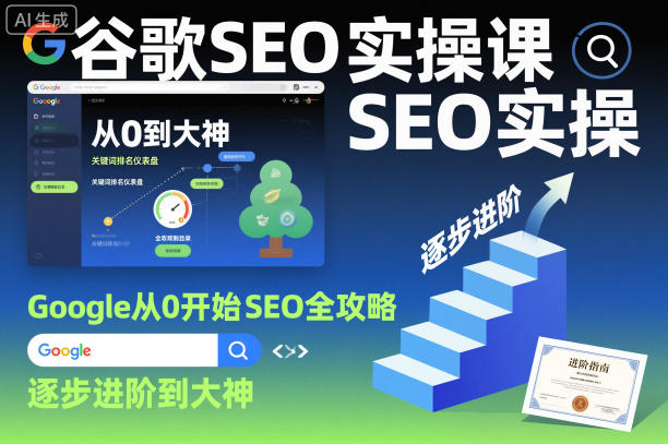 谷歌SEO实操课，Google从0开始SEO全攻略，逐步进阶到大神(更新26年)-网创项目总站