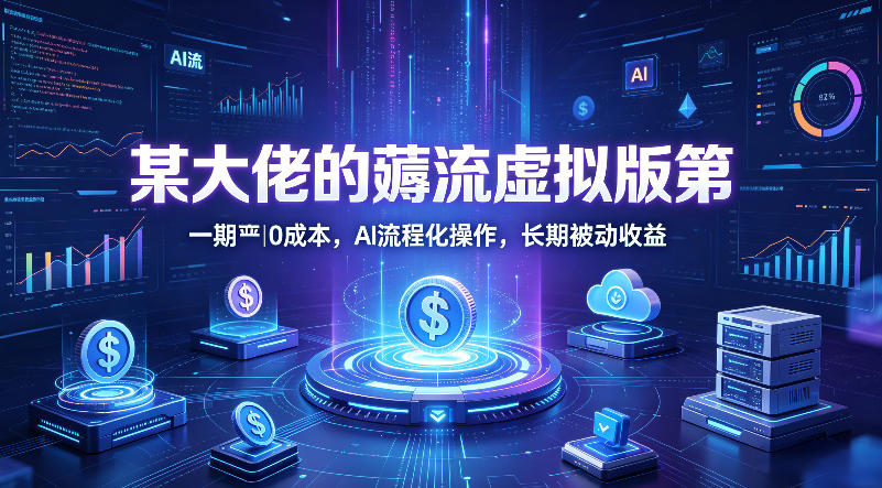 某大佬的薅流虚拟版第一期丨0成本，AI流程化操作，长期被动收益-网创项目总站